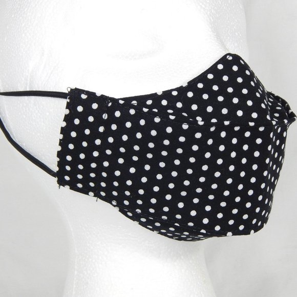 Beautiful Handmade Face Mask Girls 5-10yo. polka - Picture 1 of 4